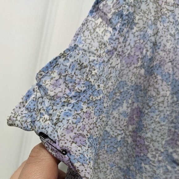 New ASTR the Label | Ruched Cami in Blue Ditsy Floral - Picture 10 of 13